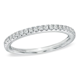 Previously Owned Vera Wang Love Collection 1/4 CT. T.W. Diamond Band in 14K White Gold