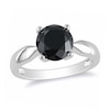 Thumbnail Image 1 of Previously Owned 3 CT. Black Diamond Solitaire Ring in 10K White Gold
