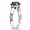Thumbnail Image 2 of Previously Owned 3 CT. Black Diamond Solitaire Ring in 10K White Gold