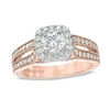 Thumbnail Image 1 of Previously Owned Vera Wang Love Collection 1-1/5 CT. T.W. Diamond Split Shank Engagement Ring in 14K Rose Gold