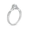 Thumbnail Image 3 of Previously Owned - 1/3 CT. T.W. Oval Diamond Frame Twist Shank Engagement Ring in 14K White Gold (I/SI2)