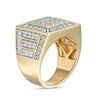 Thumbnail Image 3 of Previously Owned - 3 CT. T.W. Square Composite Diamond Pyramid Frame Ring in 10K Gold