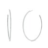 Thumbnail Image 1 of Previously Owned - 1/2 CT. T.W. Diamond Hoop Earrings in 10K White Gold