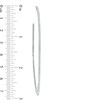 Thumbnail Image 3 of Previously Owned - 1/2 CT. T.W. Diamond Hoop Earrings in 10K White Gold