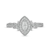 Thumbnail Image 4 of Previously Owned - Marilyn Monroe™ Collection 1/2 CT. T.W. Marquise Diamond Frame Twist Shank Ring in 14K White Gold