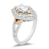 Thumbnail Image 2 of Previously Owned Enchanted Disney Aladdin 1 CT. T.W. Diamond Arabesque Frame Engagement Ring in 14K Two-Tone Gold