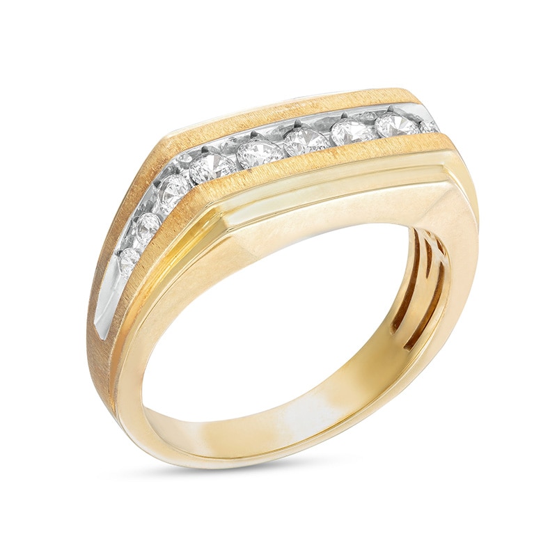 Main Image 3 of Previously Owned 5/8 CT. T.W. Diamond Graduated Eleven Stone Wedding Band in 10K Gold