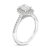 Thumbnail Image 3 of Previously Owned Celebration Infinite™ 1-1/2 CT. T.W. Oval Diamond Frame Engagement Ring in 14K White Gold (I/SI2)