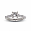 Thumbnail Image 1 of Previously Owned - 1 CT. T.W.  Colourless Princess-Cut Diamond Solitaire Engagement Ring in 18K White Gold