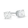 Thumbnail Image 1 of Previously Owned - 1 CT. T.W. Diamond Solitaire Stud Earrings in 14K White Gold (J/I3)