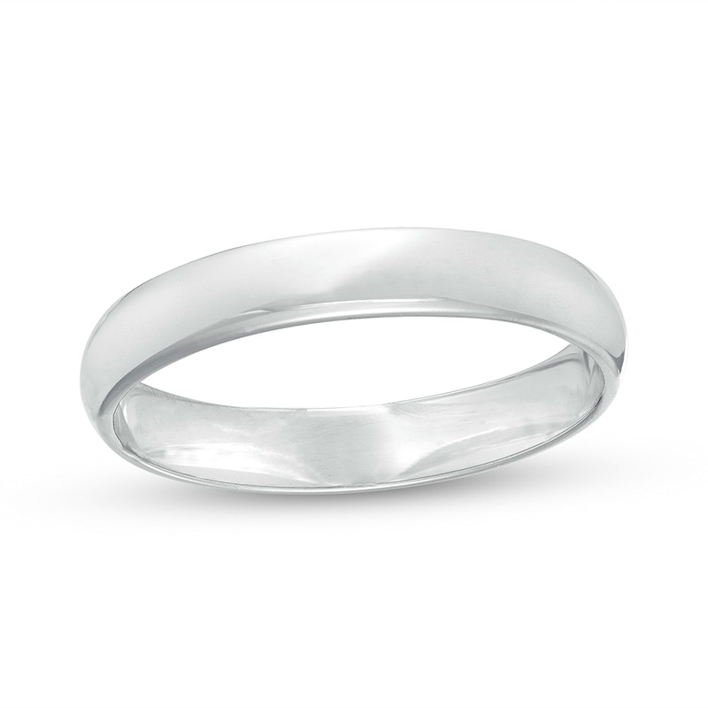 Main Image 1 of Previously Owned - 3.0mm Low Dome Wedding Band in 10K White Gold