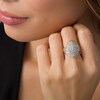 Thumbnail Image 2 of Previously Owned - 1-1/2 CT. T.W. Composite Diamond Marquise Bypass Frame Ring in 10K Rose Gold