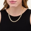 Thumbnail Image 2 of Previously Owned - Made in Italy 6.2mm Cuban Curb Chain Necklace in Hollow 10K Gold - 20"
