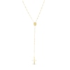 Thumbnail Image 1 of Previously Owned - Ladies' Beaded Rosary Necklace in 10K Gold - 18"
