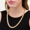 Thumbnail Image 2 of Previously Owned - 10.7mm Cuban Curb Chain Necklace in Hollow 10K Gold - 24"