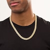 Thumbnail Image 3 of Previously Owned - 10.7mm Cuban Curb Chain Necklace in Hollow 10K Gold - 24"