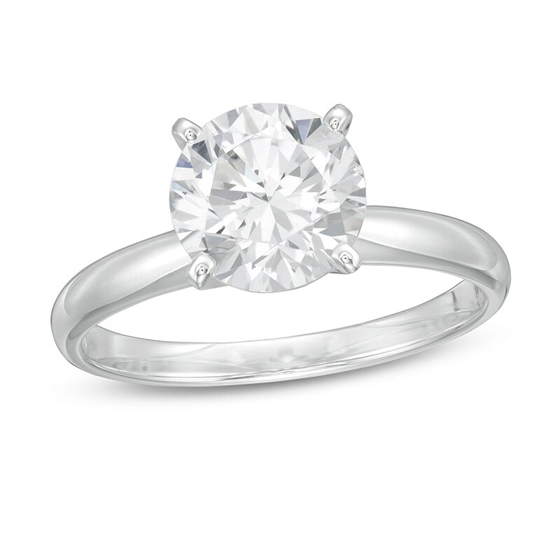 Main Image 1 of Previously Owned - 2 CT.  Lab-Created Diamond Solitaire Engagement Ring in 14K White Gold (F/VS2)
