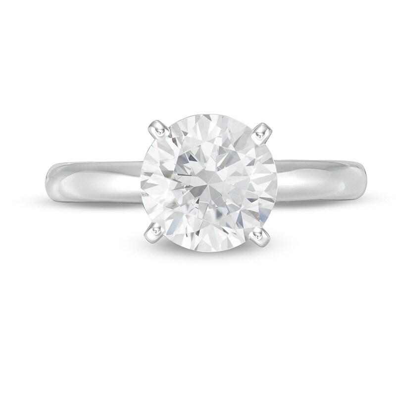 Main Image 4 of Previously Owned - 2 CT.  Lab-Created Diamond Solitaire Engagement Ring in 14K White Gold (F/VS2)