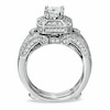 Thumbnail Image 1 of Previously Owned - 1-5/8 CT. T.W. Diamond Frame Multi-Row Ring in 14K White Gold