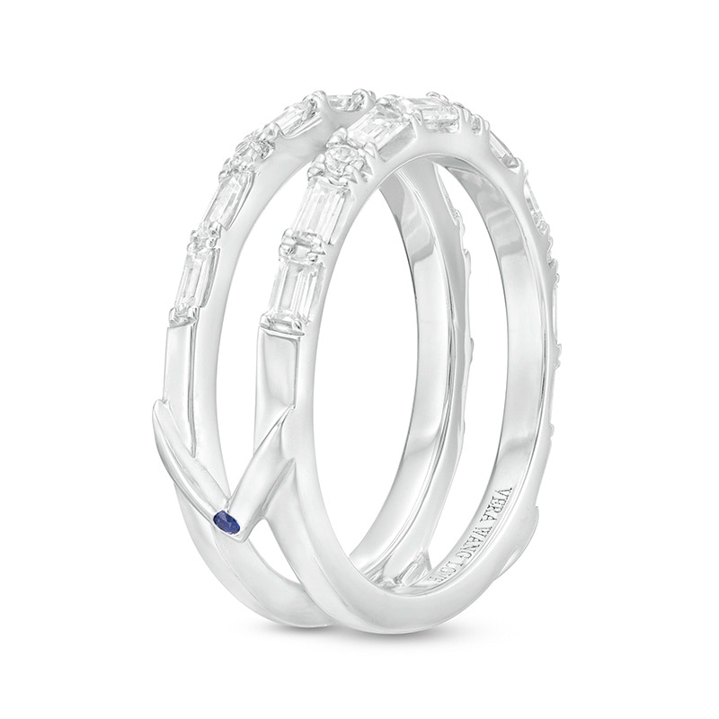 Previously Owned - Vera Wang Love Collection 1/2 CT. T.W. Diamond Solitaire Enhancer in 14K White Gold