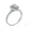 Thumbnail Image 2 of Previously Owned - 3/4 CT. T.W. Pear-Shaped Diamond Double Frame Engagement Ring in 14K White Gold