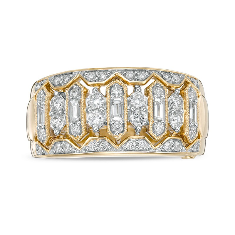 Main Image 1 of Previously Owned - Marilyn Monroe™ Collection 5/8 CT. T.W. Diamond Vintage-Style Anniversary Band in 14K Gold