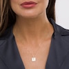 Thumbnail Image 2 of Previously Owned - Cut-Out Cross Diamond-Cut Sunburst Square Medallion Pendant in 10K Gold