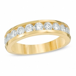 Previously Owned - 1 CT. T.W. Diamond Channel Band in 14K Gold