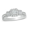 Thumbnail Image 1 of Previously Owned - Vera Wang Love Collection 1 CT. T.W. Diamond Three Stone Engagement Ring in 14K White Gold