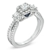 Thumbnail Image 2 of Previously Owned - Vera Wang Love Collection 1 CT. T.W. Diamond Three Stone Engagement Ring in 14K White Gold