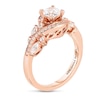 Thumbnail Image 2 of Previously Owned - Adrianna Papell 1-1/8 CT. T.W. Diamond Bypass Frame Leaf-Shank Engagement Ring in 14K Rose Gold (F/I1)