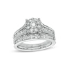 Thumbnail Image 1 of Previously Owned - 1-1/2 CT. T.W. Diamond Frame Bridal Set in 10K White Gold
