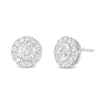 Thumbnail Image 1 of Previously Owned - 2 CT. T.W. Diamond Frame Stud Earrings in 14K White Gold (I/SI2)