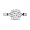 Thumbnail Image 4 of Previously Owned - Vera Wang Love Collection 3/4 CT. T.W. Diamond Cushion Frame Engagement Ring in 14K White Gold