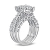 Thumbnail Image 3 of Previously Owned - 4 CT. T.W. Multi-Diamond Vintage-Style Three Piece Bridal Set in 14K White Gold