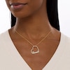 Thumbnail Image 2 of Previously Owned - Serena Williams Jewelry 1/5 CT. T.W. Diamond Heart "loved" Pendant in 10K Gold