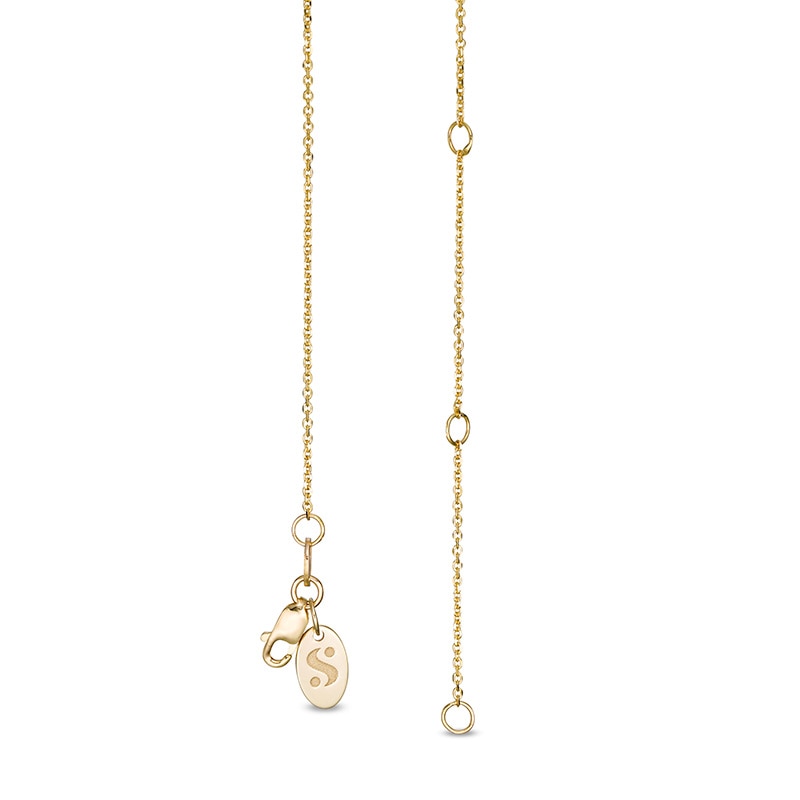 Main Image 3 of Previously Owned - Serena Williams Jewelry 1/5 CT. T.W. Diamond Heart "loved" Pendant in 10K Gold