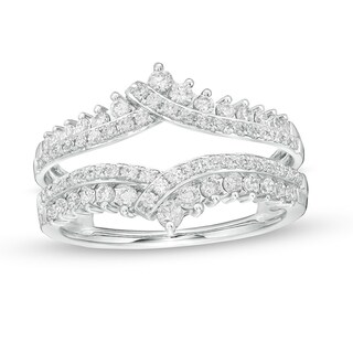 Previously Owned 3/4 Diamond Chevron Solitaire Enhancer