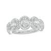 Thumbnail Image 1 of Previously Owned - Marilyn Monroe™ Collection 5/8 CT. T.W. Oval-Shaped Multi-Diamond Frame Ring in 10K White Gold