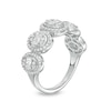 Thumbnail Image 2 of Previously Owned - Marilyn Monroe™ Collection 5/8 CT. T.W. Oval-Shaped Multi-Diamond Frame Ring in 10K White Gold