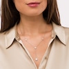 Thumbnail Image 2 of Previously Owned - 1 CT. T.W. Multi-Diamond Diamond Station "Y" Necklace in 10K White Gold – 19.5"