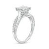 Thumbnail Image 3 of Previously Owned - 1 CT. T.W. Princess-Cut Quad Diamond Twist Shank Engagement Ring in 14K White Gold