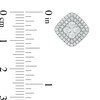 Thumbnail Image 3 of Previously Owned - 1 CT. T.W. Diamond Double Cushion Frame Stud Earrings in 10K White Gold