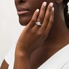 Thumbnail Image 2 of Previously Owned - 1 CT. T.W. Composite Oval Diamond Frame Bridal Set in 14K White Gold