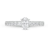 Thumbnail Image 4 of Previously Owned - 1 CT. T.W. Oval Diamond Engagement Ring in 14K White Gold (I/I2)