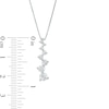 Thumbnail Image 2 of Previously Owned - Marilyn Monroe™ Collection 3/4 CT. T.W. Diamond Graduated Linear Drop Pendant in 10K White Gold