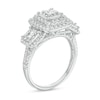 Thumbnail Image 3 of Previously Owned - 1 CT. T.W. Princess-Cut Diamond Past Present Future® Frame Engagement Ring in 10K White Gold