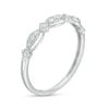 Thumbnail Image 3 of Previously Owned - 1/15 CT. T.W. Diamond Vintage-Style Scallop Edge Stackable Anniversary Band in 10K White Gold
