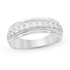 Thumbnail Image 1 of Previously Owned - 1 CT. T.W. Diamond Vintage-Style Wedding Band in 10K White Gold
