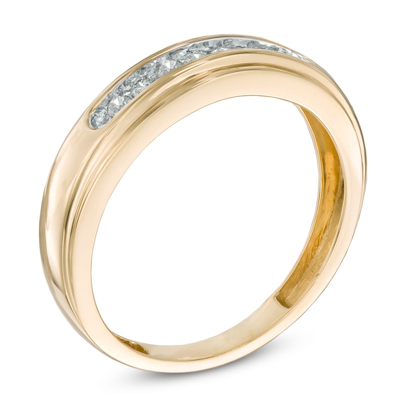 Main Image 2 of Previously Owned - 1/4 CT. T.W. Diamond Comfort Fit Band in 10K Gold
